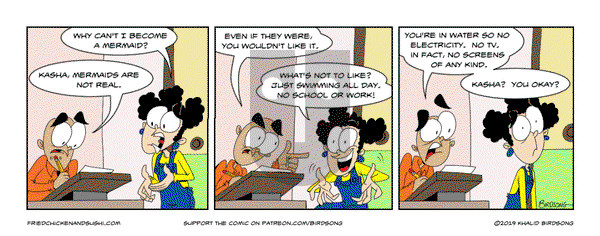 Little Fried Chicken and Sushi on Wednesday April 30, 2025 Comic Strip