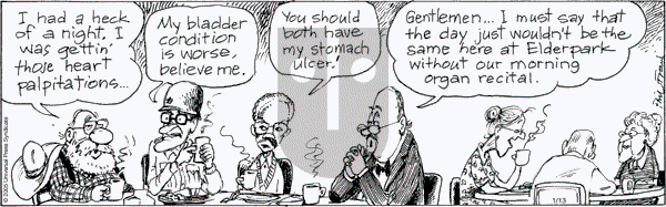 The Elderberries on Thursday January 13, 2005 Comic Strip