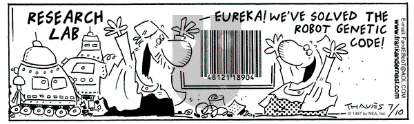 Frank and Ernest on Thursday July 10, 1997 Comic Strip