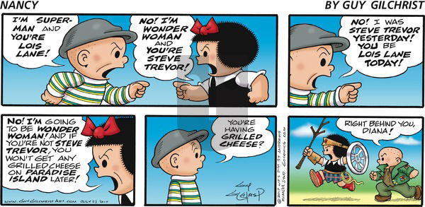 Nancy on Sunday July 23, 2017 Comic Strip