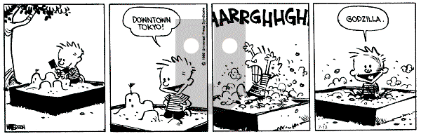 Calvin and Hobbes - Saturday July 13, 1991 Comic Strip