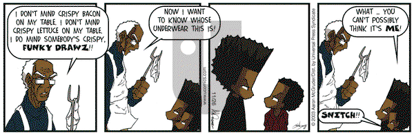 The Boondocks on Thursday December 18, 2003 Comic Strip