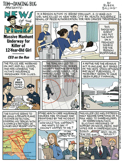 Tom the Dancing Bug on Monday December 9, 2024 Comic Strip