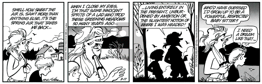 Doonesbury - Tuesday March 17, 1998 Comic Strip