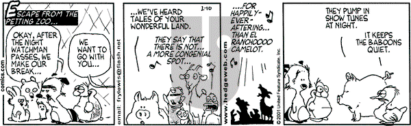 Over the Hedge on Saturday February 10, 2001 Comic Strip
