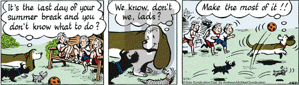 Fred Basset on Tuesday September 19, 2017 Comic Strip
