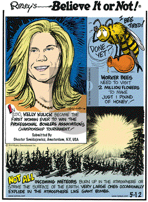 Ripley's Believe It or Not on Wednesday May 12, 2010 Comic Strip