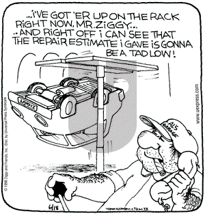 Ziggy on Saturday August 15, 1998 Comic Strip