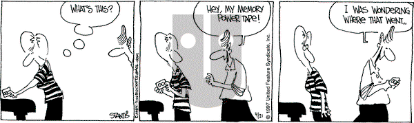 The Buckets on Monday April 21, 1997 Comic Strip