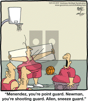 In the Bleachers on Tuesday December 5, 2017 Comic Strip