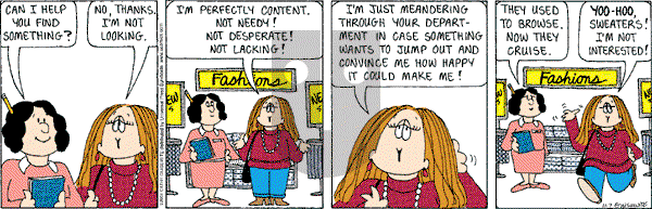 Cathy Classics - Wednesday November 7, 2001 Comic Strip