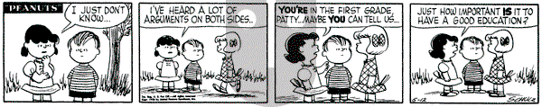 Peanuts on Saturday May 12, 1956 Comic Strip