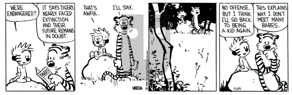 Calvin and Hobbes on Thursday March 24, 1988 Comic Strip