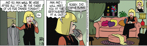 Luann - Thursday November 28, 2019 Comic Strip
