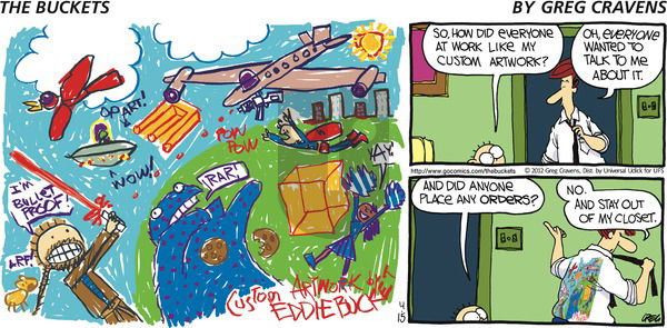 The Buckets on Sunday April 15, 2012 Comic Strip