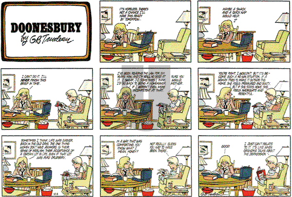 Doonesbury on Sunday October 5, 1980 Comic Strip