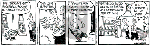 The Buckets - Thursday June 26, 2003 Comic Strip