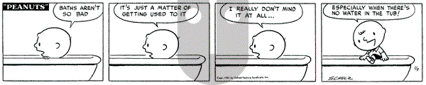 Peanuts on Tuesday January 9, 1951 Comic Strip