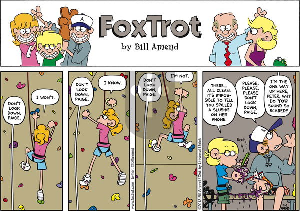 FoxTrot on Sunday July 21, 2013 Comic Strip