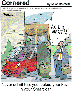 Cornered on Thursday March 28, 2013 Comic Strip