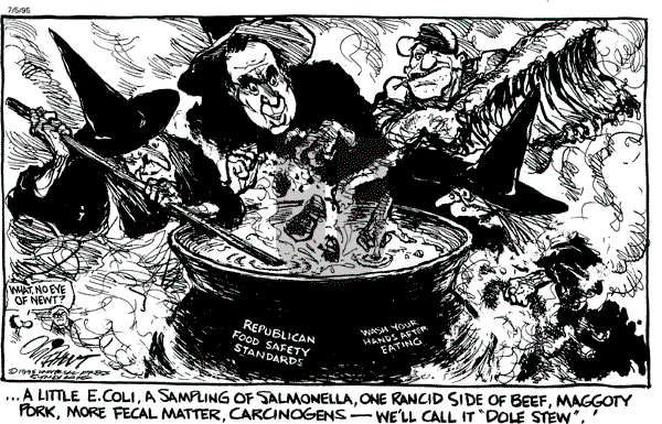Pat Oliphant - Wednesday July 5, 1995 Comic Strip