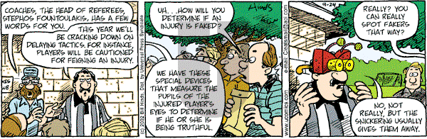 Cleats - Tuesday September 24, 2002 Comic Strip