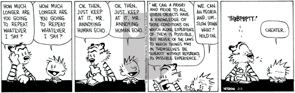 Calvin and Hobbes - Saturday February 3, 2024 Comic Strip