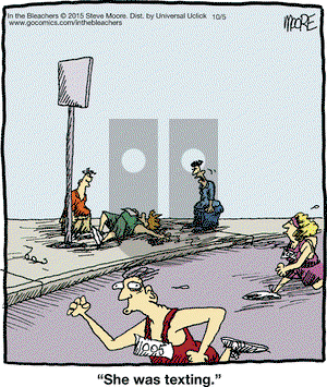 In the Bleachers on Monday October 5, 2015 Comic Strip