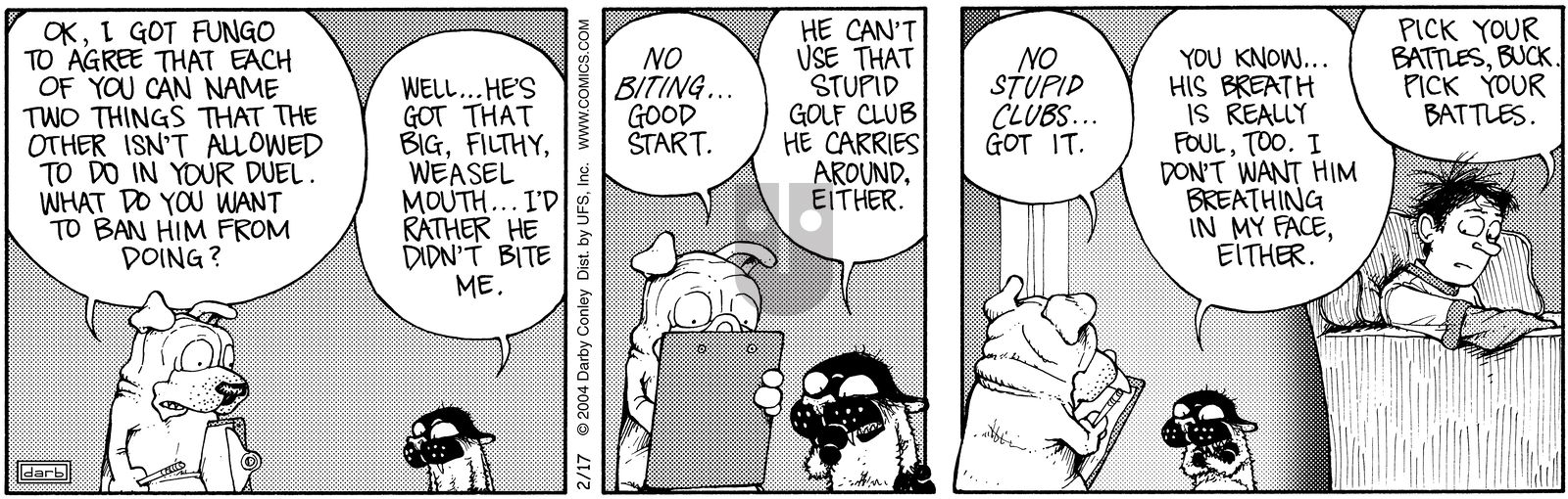 Get Fuzzy - Tuesday February 17, 2004 Comic Strip
