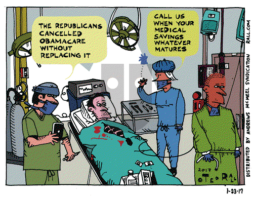 Ted Rall on Monday January 23, 2017 Comic Strip