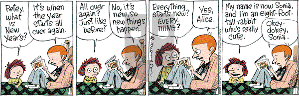 Cul de Sac on Monday December 31, 2012 Comic Strip