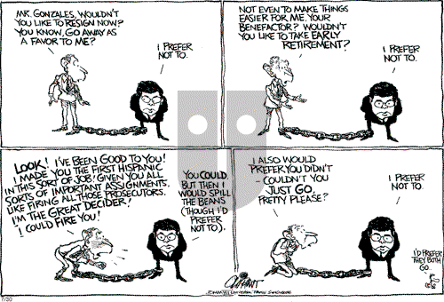 Pat Oliphant on Monday July 30, 2007 Comic Strip