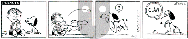 Peanuts on Saturday February 7, 1959 Comic Strip