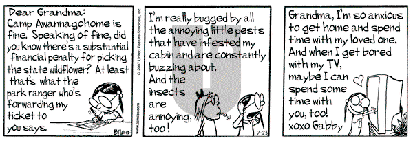 Grand Avenue on Monday July 23, 2007 Comic Strip