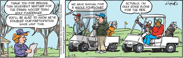Cleats - Thursday February 12, 2009 Comic Strip