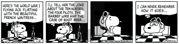 Peanuts on Tuesday January 31, 1984 Comic Strip