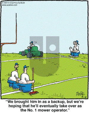 In the Bleachers on Wednesday September 18, 2002 Comic Strip