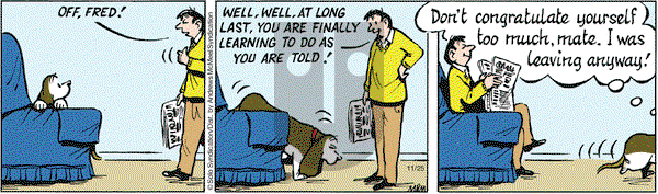 Fred Basset on Wednesday November 25, 2020 Comic Strip