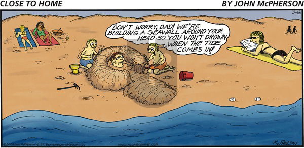 Close to Home on Sunday March 16, 2025 Comic Strip