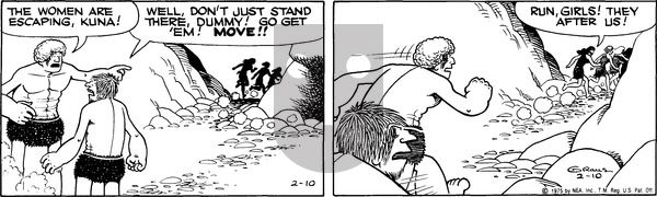 Alley Oop on Monday February 10, 1975 Comic Strip
