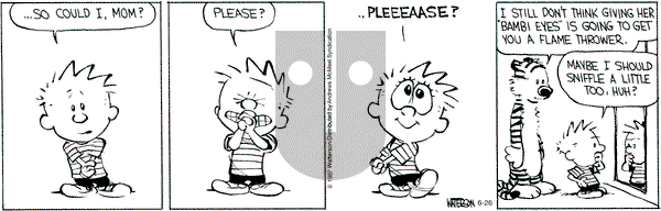 Calvin and Hobbes - Monday June 26, 2017 Comic Strip