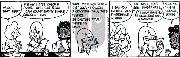 Luann on Wednesday March 3, 1993 Comic Strip
