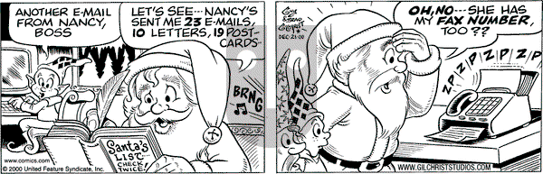 Nancy on Thursday December 21, 2000 Comic Strip