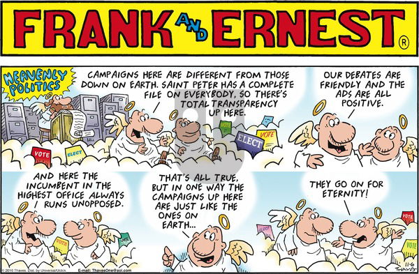 Frank and Ernest on Sunday November 6, 2016 Comic Strip