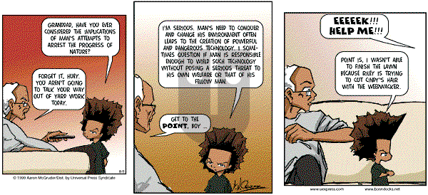 The Boondocks on Sunday March 11, 2007 Comic Strip