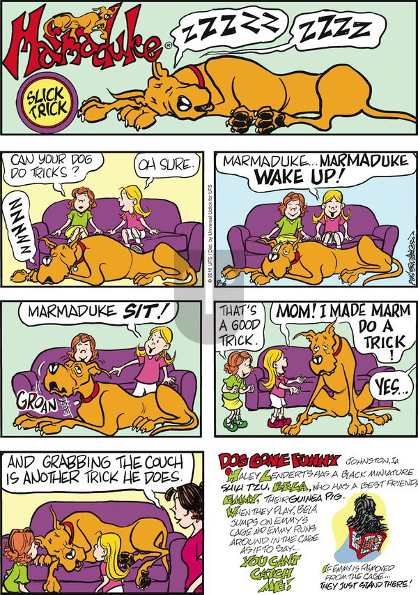 Marmaduke on Sunday September 6, 2015 Comic Strip