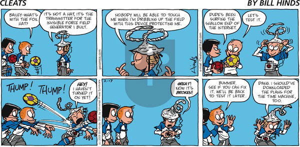 Cleats on Sunday February 17, 2008 Comic Strip