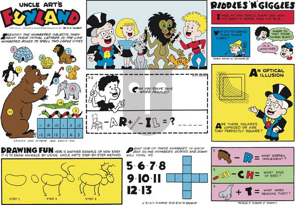 Uncle Art's Funland on Sunday July 3, 2022 Comic Strip
