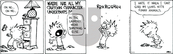 Calvin and Hobbes - Saturday September 5, 1992 Comic Strip