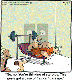 In the Bleachers on Saturday February 2, 2019 Comic Strip